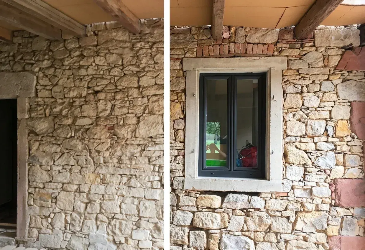 Ravalement de façade dans le Gard — après (chantier 1) Ravalement de façade dans le Gard — après (chantier 1)